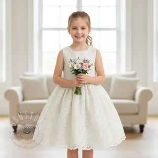 Baumwollstoff EMBROIDERY Blanchette design A