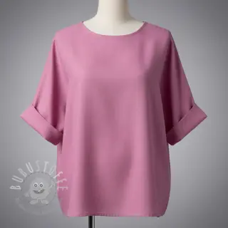 Baumwollstoff mit Leinen PREMIUM dawn pink