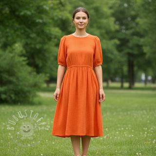 Baumwollstoff STRETCH Baby orange