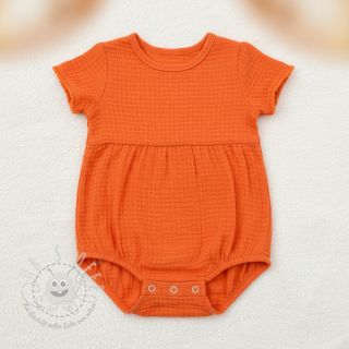 Baumwollstoff STRETCH Baby orange