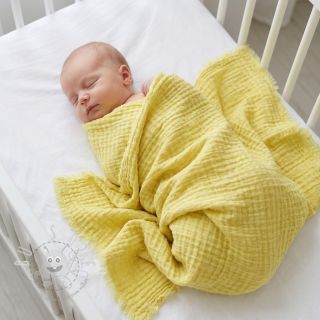 Baumwollstoff STRETCH Baby yellow
