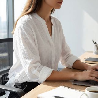 Baumwollstoff STRETCH Baby white