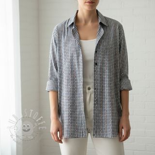 Baumwollstoff JACQUARD Climbing navy