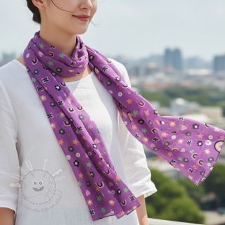 Baumwollstoff Love mauve