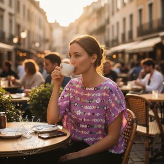 Baumwollstoff Love dream mauve