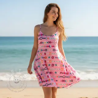 Baumwollstoff Love dream pink
