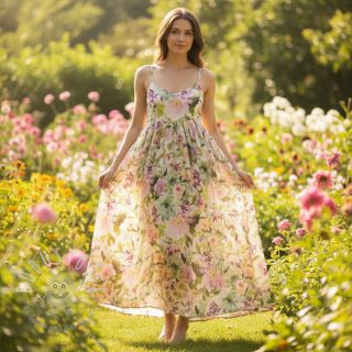 Baumwollstoff VOILE Fresh morning digital print