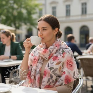 Baumwollstoff VOILE Love digital print