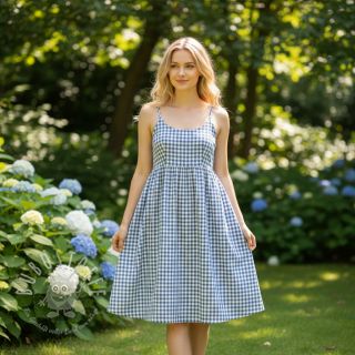 Baumwollstoff Brigitte pervenche