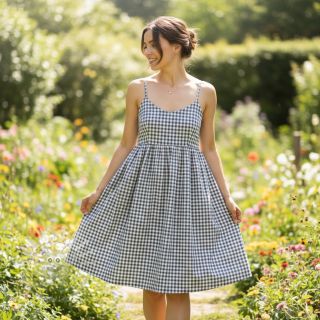 Baumwollstoff Brigitte gris