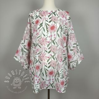 Baumwollstoff Meadow white digital print