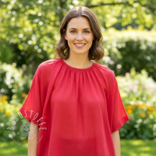 Baumwollstoff mit Leinen marlboro red