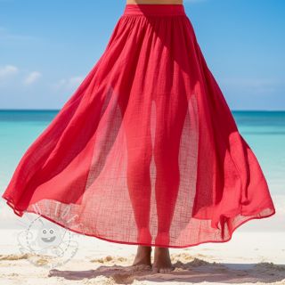 Baumwollstoff mit Leinen marlboro red