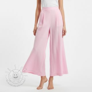 Baumwollstoff mit Leinen pink