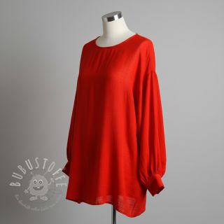 Baumwollstoff mit Leinen red