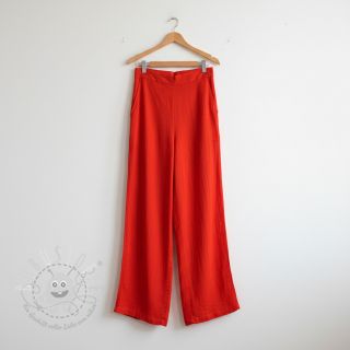 Baumwollstoff mit Leinen red