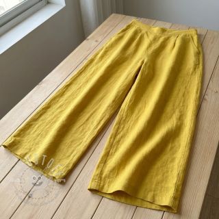 Baumwollstoff mit Leinen ochre