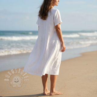 Baumwollstoff mit Leinen off white