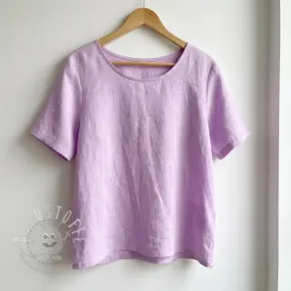 Baumwollstoff mit Leinen lilac