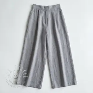 Baumwollstoff mit Leinen grey