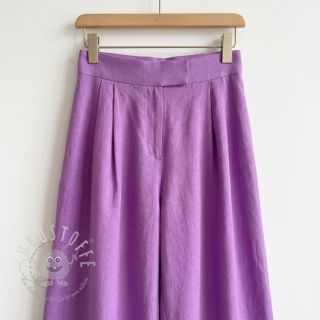 Baumwollstoff mit Leinen dark lilac