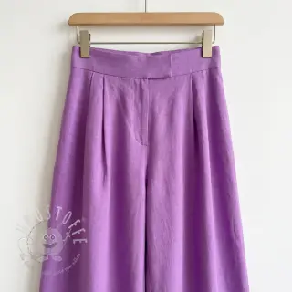 Baumwollstoff mit Leinen dark lilac