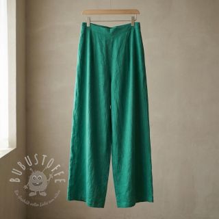 Baumwollstoff mit Leinen apple green