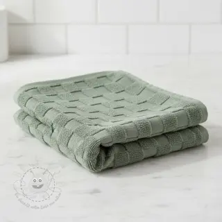 Kuschelfrottee Checks green