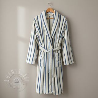 Kuschelfrottee YARN DYED Stripe SMALL light blue