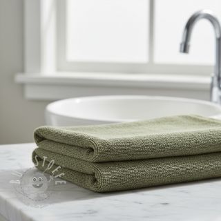 Frottee elastisch pistachio