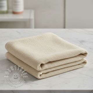 Frottee elastisch dark beige