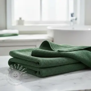 Frottee elastisch dark green
