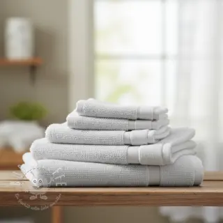 Frottee elastisch white