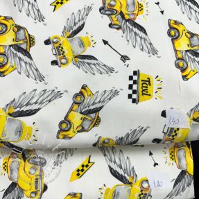 Stoffreste Sommersweat digital print 0353