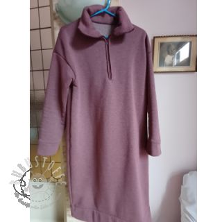 Sweat kuschel JOGGING aubergine melange