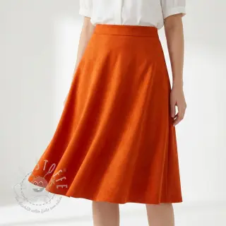 Suede stretch SCUBA orange