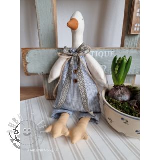 Leinen mit Baumwolle Lira mini stripe jeans