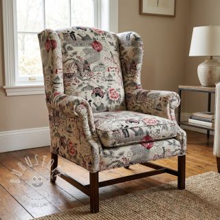 Dekostoff jacquard Akita blanc