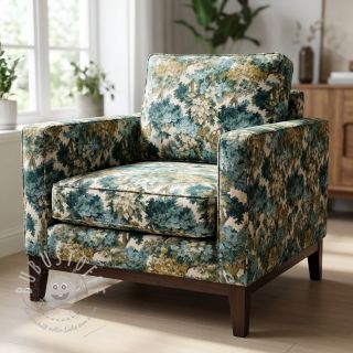 Dekostoff jacquard Aubusson emeraude