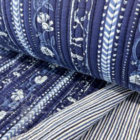 Baumwollstoff QUILT Gange bleu