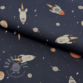 Baumwollstoff Space digital print