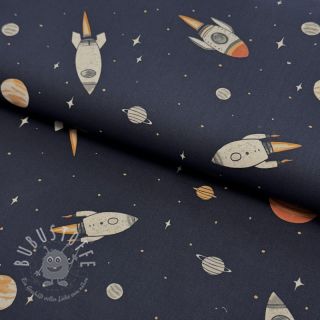 Baumwollstoff Space digital print