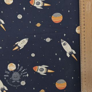 Baumwollstoff Space digital print