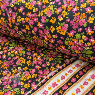 Baumwollstoff VOILE STEPPED Ophelia flower digital print