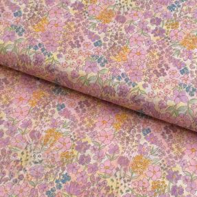 Baumwollstoff VOILE Small hayppy flowers digital print