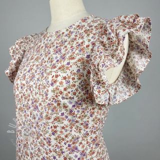 Baumwollstoff Simie flowers offwhite digital print