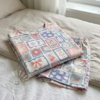 Baumwollstoff Patchwork digital print