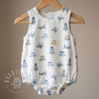 Baumwollstoff Vehicles white