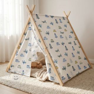 Baumwollstoff Vehicles white