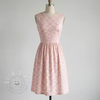 Baumwollstoff Fine flowers pink